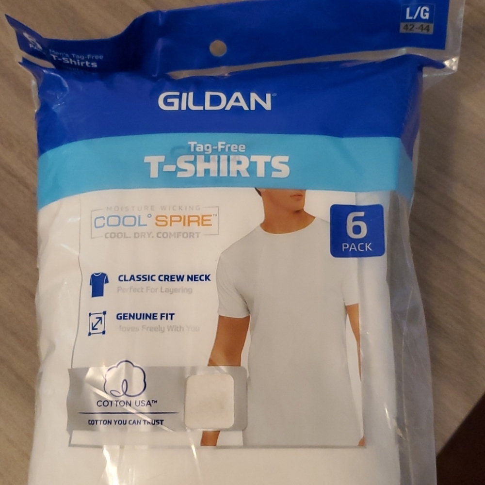 6 pack white tees